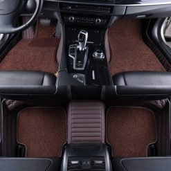 Stellar design of brown diamond custom car floor mats by ToughMats