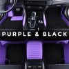 purole and black 3D car mats - made in the UK