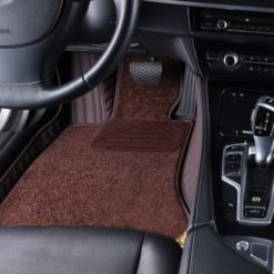 Durable and stylish brown diamond custom car floor mats by ToughMats
