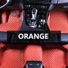Orange Mat Set - Diamond Car Mat