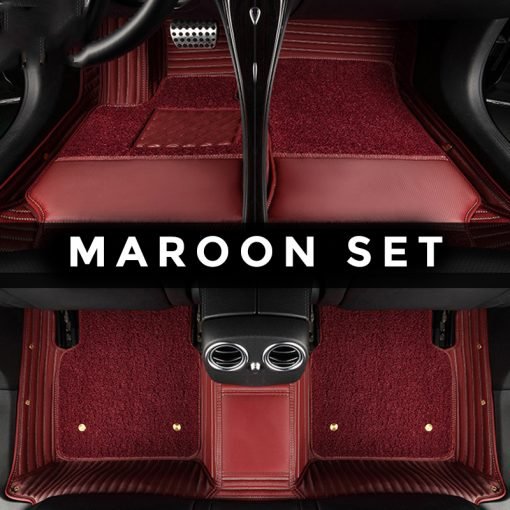 Red diamond custom car floor mats by ToughMats: Where style meets substance