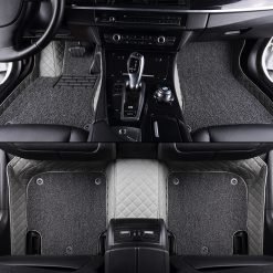Your car's best companion: gray double protection diamond custom car floor mats by ToughMats