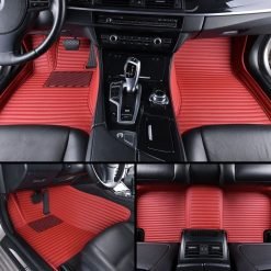 Alternative view of Maroon Mat Set - Stripe