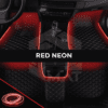 red neon diamond car mats