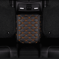 Alternative view of Orange Stitch - Black Double Layer Mats